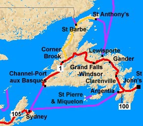 St. John's map